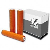 ROCKET COLOURSTRETCH ORANGE - Handstretchfolie Hochwertige, blickdichte, beidseitig haftende, einfach anzuwendende Castfolie
