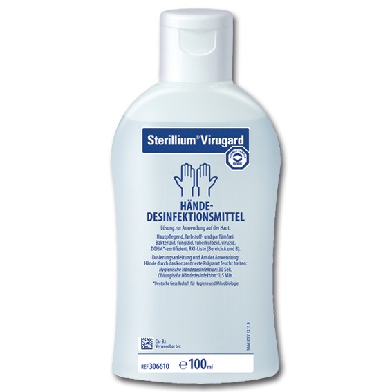 STERILLIUM Virugard - Händedesinfektionsmittel 0,1 l, Flasche