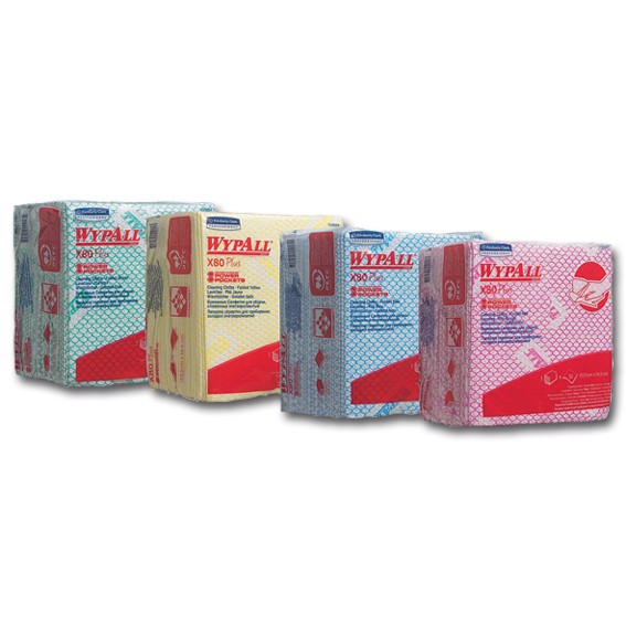 K.C. WYPALL X80 Plus - 33,5 x 34,5 cm - 8 Packungen