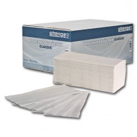 STRENGE CLASSIC - 25 x 23 cm -2-lagig - naturweiß - Papierhandtücher Weiße Recycling-Qualität, bestens geeignet, um Ihre Hände hygienisch zu trocknen