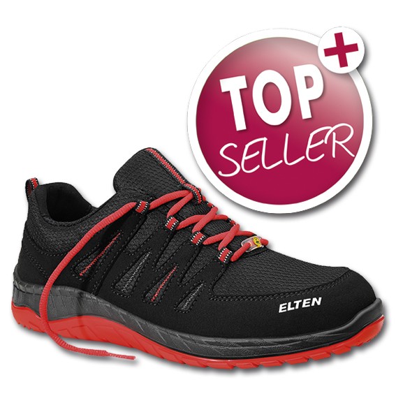 ELTEN MADDOX black-red Low ESD S3 - Sicherheitsschuhe