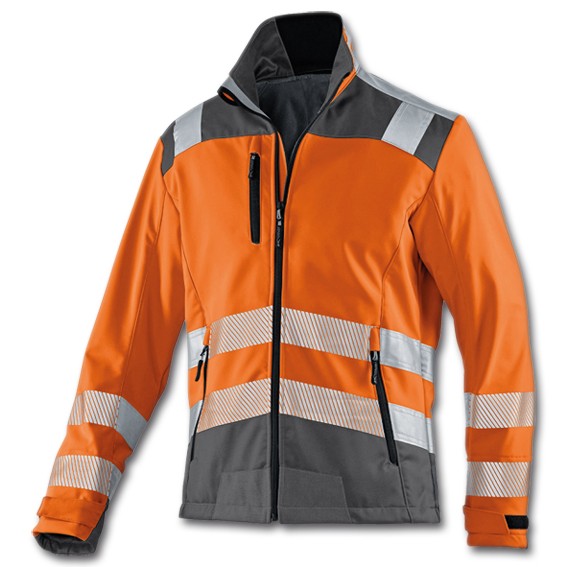 KÜBLER REFLECTIQ PSA 2 1507 warnorange/anthrazit - Softshell-Jacke