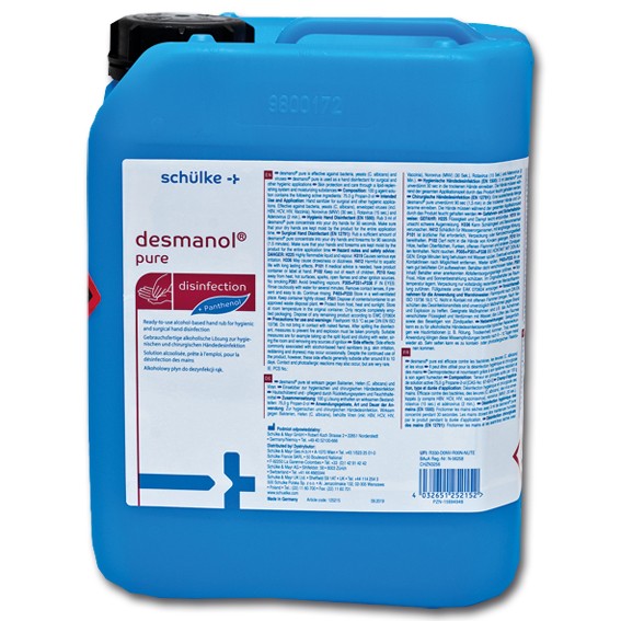 DESMANOL pure - Händedesinfektionsmittel 5 l, Kanister