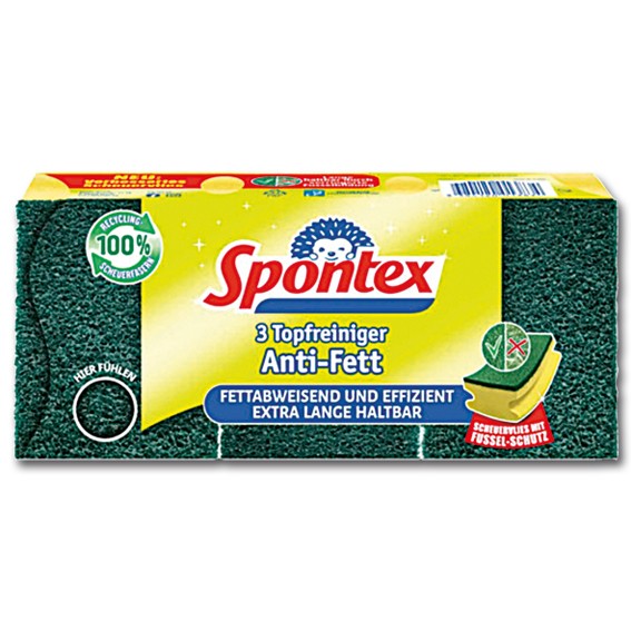 SPONTEX Anti-Fett - Topfreiniger 3 + 1