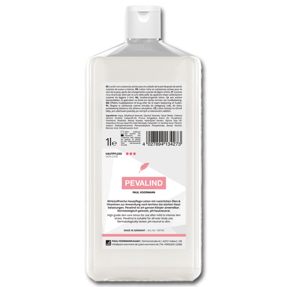 PEVALIND parfümiert - Hautpflege 1 l, Hartflasche