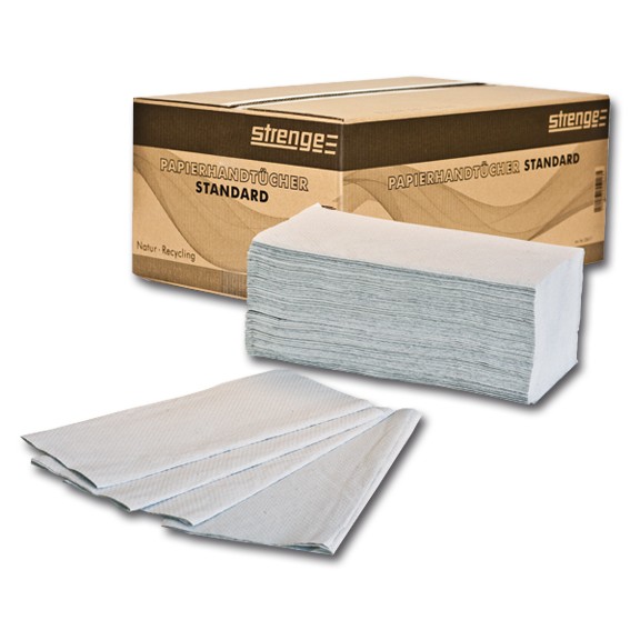 STRENGE STANDARD - 25 x 23 cm -1-lagig - natur - Papierhandtücher