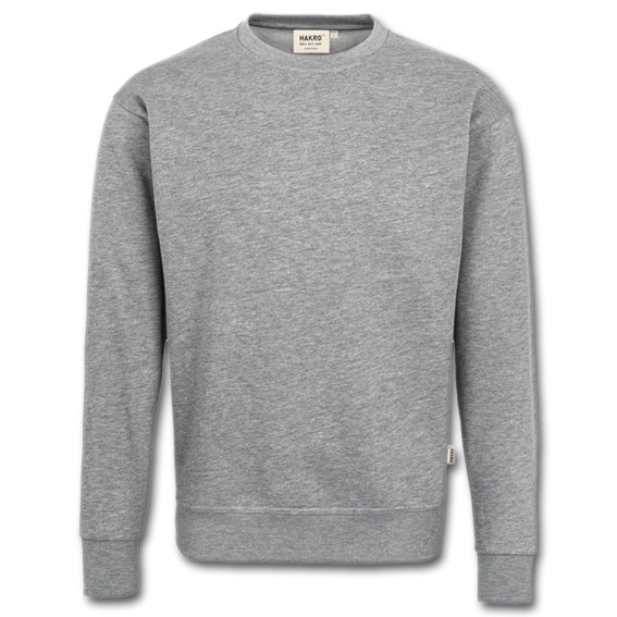 HAKRO 471 PREMIUM grau-meliert - Sweatshirt