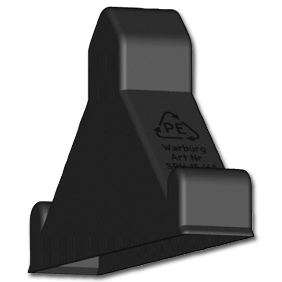 LDPE - Kantenschutzecken geschlossen mit Polster schwarz