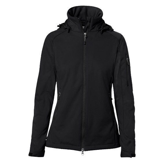 HAKRO 248 ALBERTA schwarz - Damen Softshell-Jacke