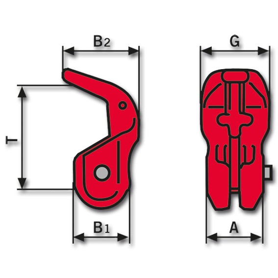 RUD - Verkürzungsklaue mit Hohlspannstift BSEK GK 8