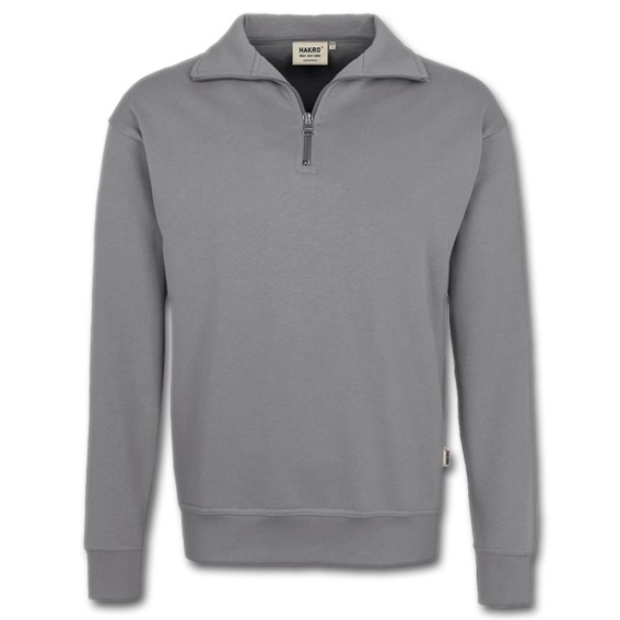 HAKRO 451 PREMIUM titan - Zip-Sweatshirt