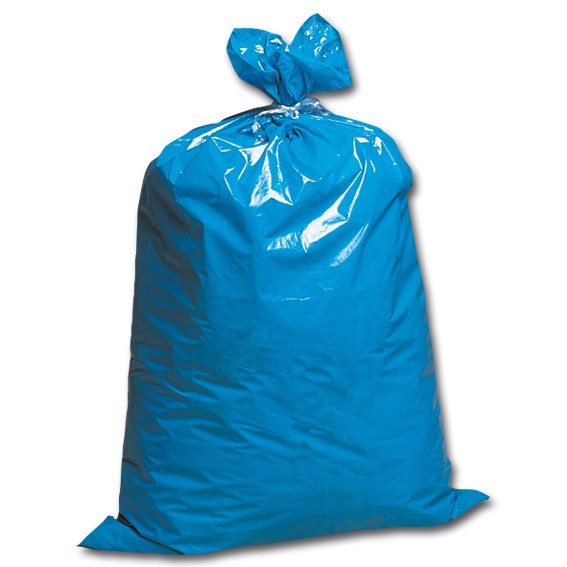 Säcke - 120 l - Regenerat LDPE - blau