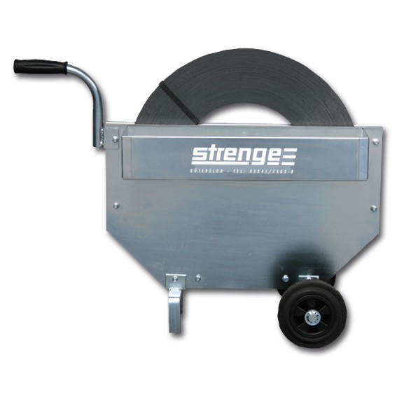 Abrollwagen für Stahlband 13-16 mm Breite Scheibenwicklung