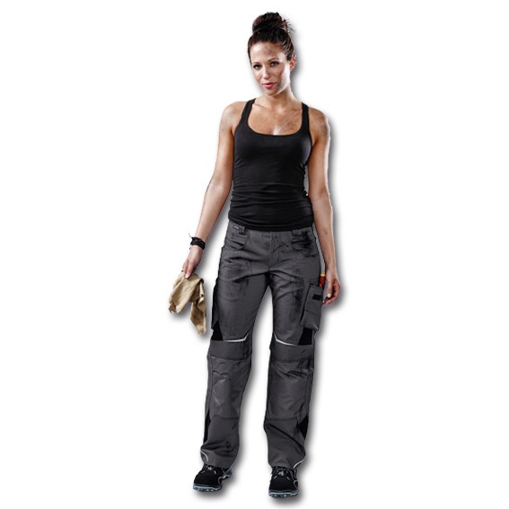 KÜBLER PULSSCHLAG HIGH 2124 anthrazit/schwarz - Damenhose