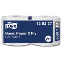 TORK 2-lagig - weiß - Wischtücher, 23,50 cm x 34 cm x 510 m Hochwertige Papiertücher für alltägliche Wischarbeiten. Lebensmittelgeeignet
