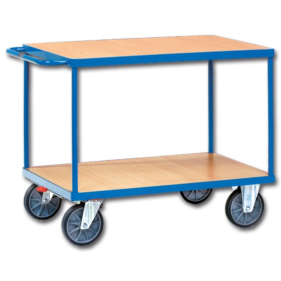 Tischwagen 2402 mit 2 Böden aus Holz, 600 kg
