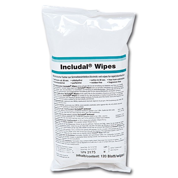 INCLUDAL WIPES - Desinfektionstücher