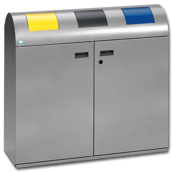 Wertstoff-Sammelstation WS 100 R 3 x 80 l