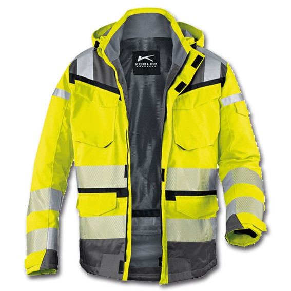 KÜBLER REFLECTIQ SYMPATEX PSA 2 1307 warngelb/anthrazit - Wetterjacke