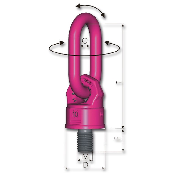 RUD VWBG-M72 - VIP-Maxi 28x84, Baukasten/Bauteil schraubbar - Anschlagpunkt