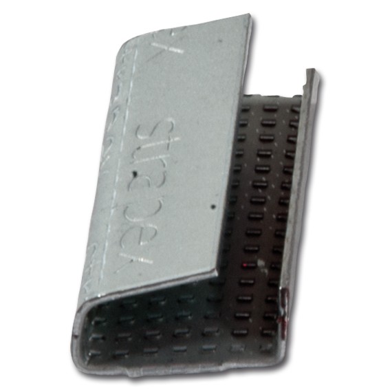 Umreifungsband-Verschlusshülse offen geriffelt