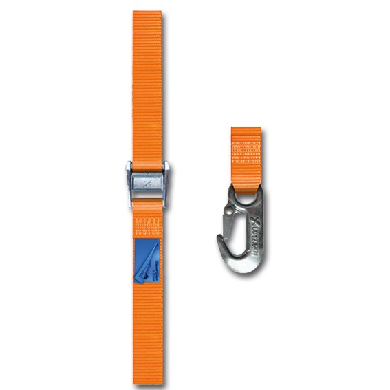 SpanSet Klemmschloss-Zurgurt 370/35 - 4 m - mit Karabinerhaken, zweiteilig - (370 daN, 35 mm)