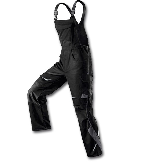 KÜBLER PULSSCHLAG 3324 schwarz/anthrazit - Latzhose