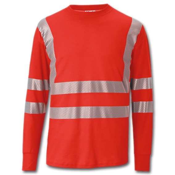 KÜBLER REFLECTIQ PSA 2 5045 warnrot - Longsleeve