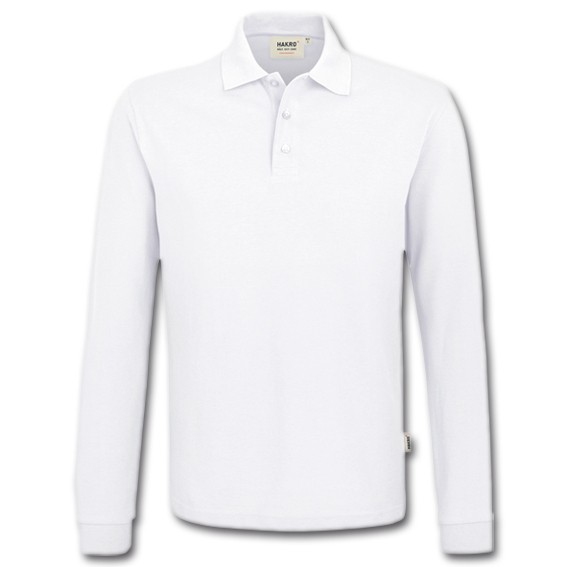 HAKRO 815 PERFORMANCE weiß - Langarmpoloshirt