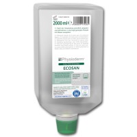 Physioderm ECOSAN - Hautreinigung während und nach der Arbeit 2 l, Softflasche  Neutrales Waschsyndet, auch für den Nahrungsmittelbereich geeignet