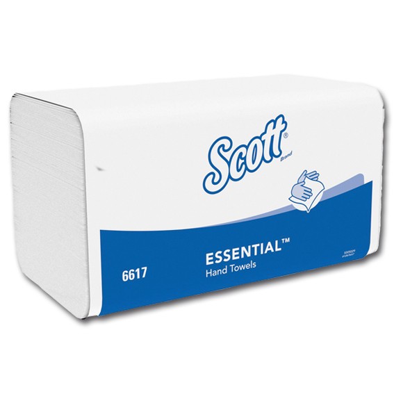 SCOTT 6617 - 20 x 21 cm -1-lagig - weiß - Papierhandtücher
