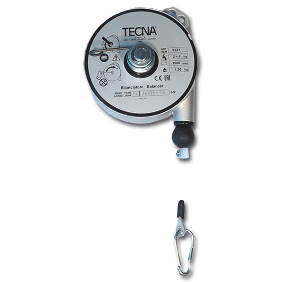 TECNA - Federzug/ Balancer -Traglast 0,2 bis 3 kg, Seilauszugslänge: 1,6m