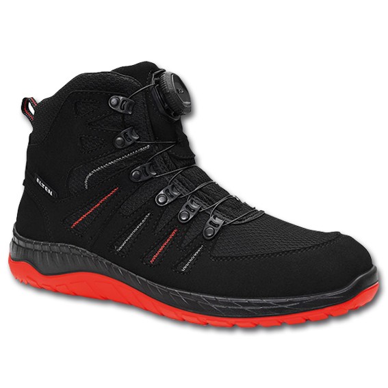 ELTEN MADDOX BOA black-red Mid ESD S3