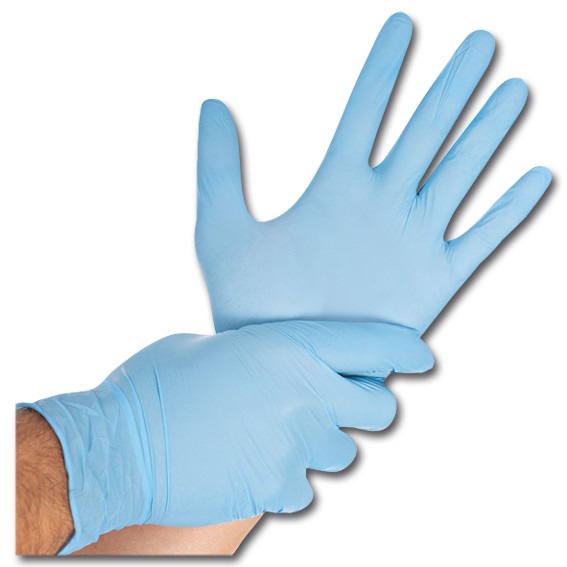 Nitril Safe Light - Einmalschutzhandschuhe blau