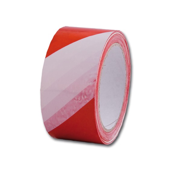 PVC Warnband rot-weiß gestreift