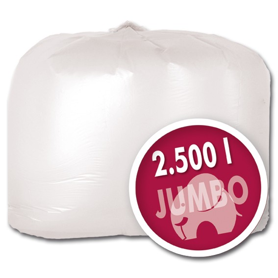 JUMBO-Säcke - 2500 l - HDPE - mit Seitenfalte - transparent