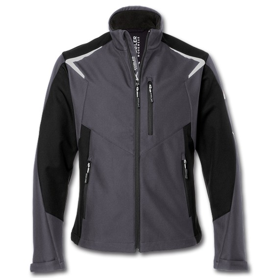 KÜBLER BODYFORCE Ultrashell 1625 anthrazit/schwarz - Jacke