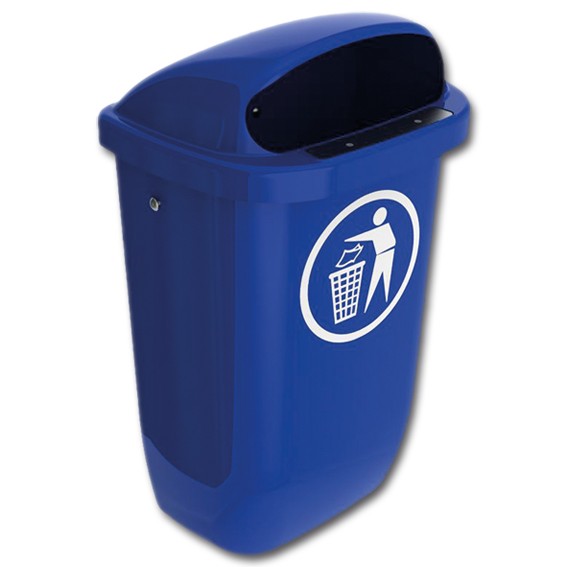 BASKET DIN-PK 50 l blau - Abfallbehälter