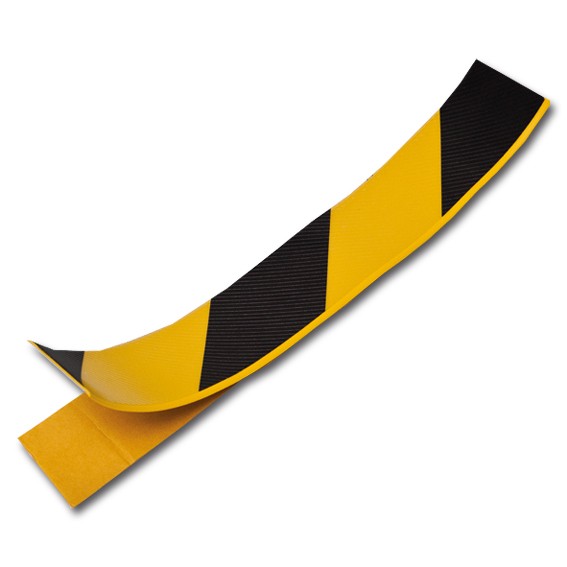 PVC ULTRA gelb/schwarz -Bodenmarkierungsband