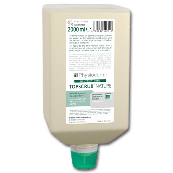 Physioderm TOPSCRUB nature - Handwaschpaste 2 l, Softflasche