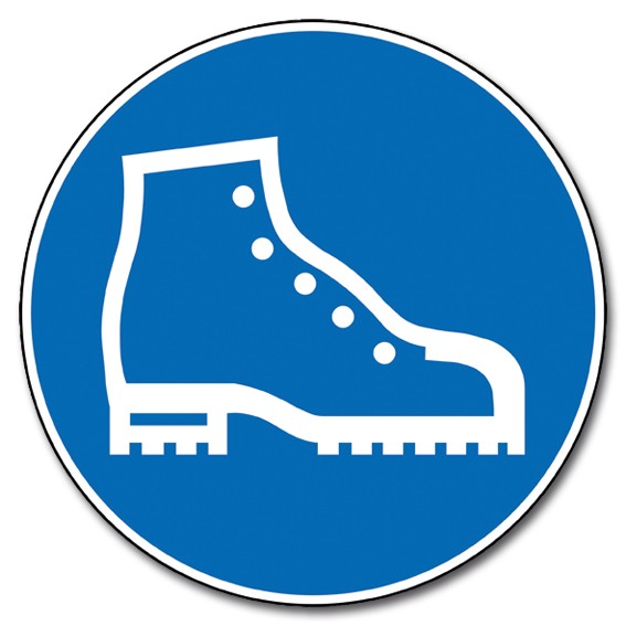 Sicherheitsschuhe benutzen Gebotszeichen - SK-Folie